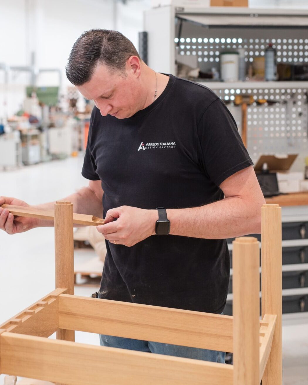 Team lavoro sedie legno